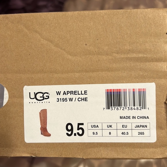 UGG fur lined wedge heel boots - Picture 10 of 10